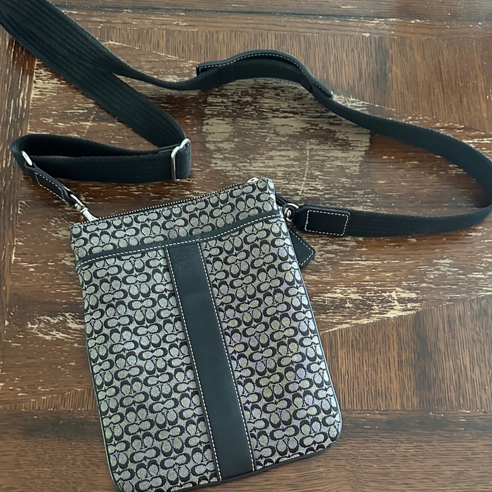 Stylish Black and Gray Crossbody Bag